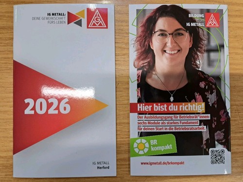 Metall kalender 2026 igm - kalender,