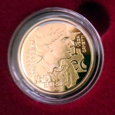 Goldmünze Veza Canetti - Heimat großer Töchter 2024 - Österreich - 1/4 Oz PP