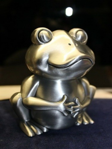 Massiver zinn frosch kröte - zinn,
