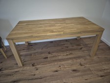 Heller, massiver Esstisch aus Eiche (185x95)