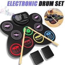 9 Pads-Schlagzeug Elektronisch Drum Set Aufrollbar Elektrisches Schlagzeug-Pad