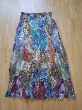 Crinkle Rock mit Blumenmotiven - Rick Cardona by Heine - Gr. 42 - knöchellang