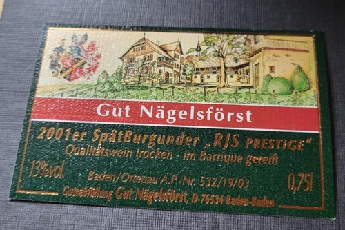 Weinetikett spätburgunder - weinetikett,