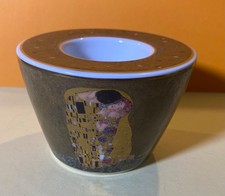 Gustav Klimt / DER KUSS / Teelichthalter / Goebel / Porzellan / ArtisOrbis