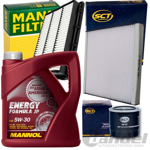 Filter set satz mannol 5w30 - filter,