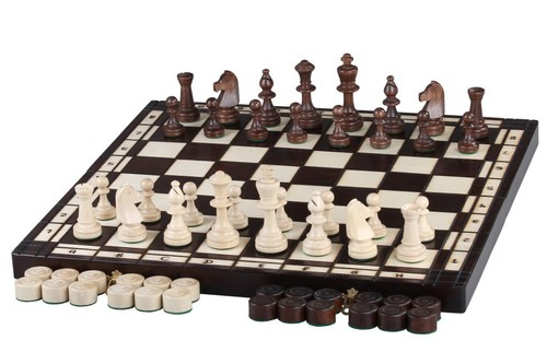 Große holz schach - große, set