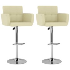 vidaXL Barhocker 2 Stk. Weiß