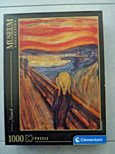 Der Schrei Edvard Munch Puzzle Clementoni 1000 Teile vollständig