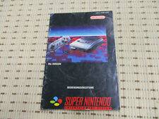 Super Nintendo SNES Konsole Bedienungsanleitung /Anleitung Super Nintendo SNES #