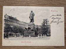 AK 1904 Gelaufen Magdeburg Bismarck-Denkmal Ansichtskarte