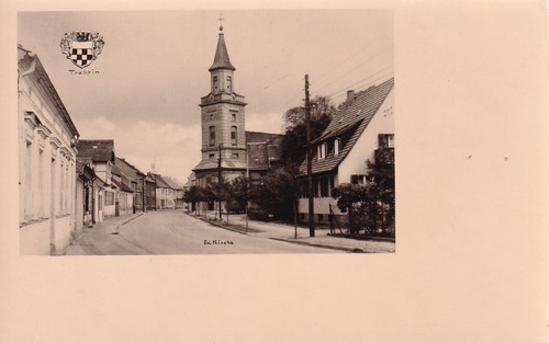 Trebbin street view - street, with