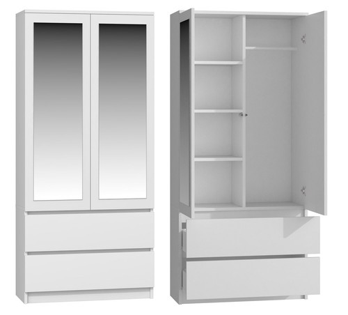 Kleiderschrank malwa 90 - kleiderschrank,