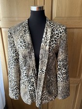 Damen Blazer Jacke  Langarm von Gerry Weber Größe Gr. 40 Leopardenoptik