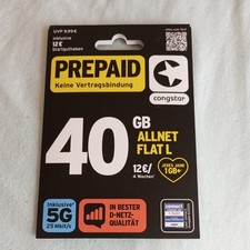 Congstar Prepaid Karte 