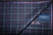 100% LEINEN FREIZEIT "kariert/kariert" ANZUG/JACKENSTOFF - Meterware: 1,0 m.