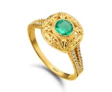 Vintage Natürlicher Smaragd