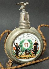 Alte Reservistenflasche IR 97 Saarburg Reservisten Flasche Reservistenkrug 1903