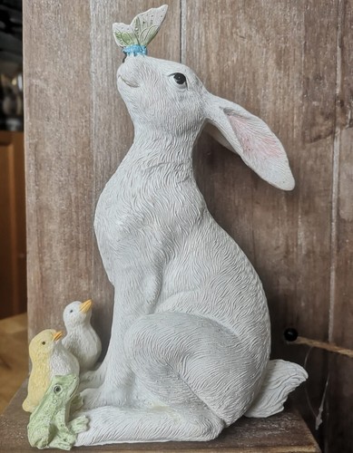 Sitzender hase weiß frosch - sitzender,