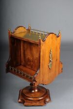 Extravaganter maritimes Drehregal Stehtisch aus Messing, England 20. Jahrhundert