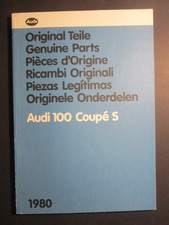Ersatzteile-Katalog Bild Katalog Audi 100 Coupe S, sehr guter Zustand, 1980