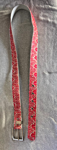 Roter strassgürtel - roter,