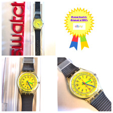Swatch Gent Neu NOS Lemon