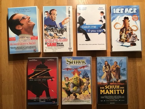 Vhs kassetten konvolut - vhs,