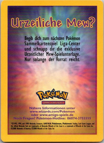 Pokémon urzeitliche mew - urzeitliche,