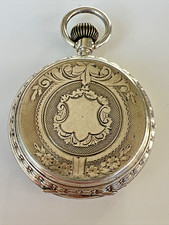 Antike Stabile 0,800 Silber Romontoir Patent Taschenuhr Pocket Watch 2-8