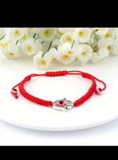 Armband Glücksbringer türkische blaue Auge NAZAR BONCUK rot Neu & OVP