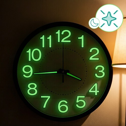 Leuchtende wanduhr nicht - leuchtende,