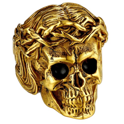 Punk fingerring totenkopf - punk,