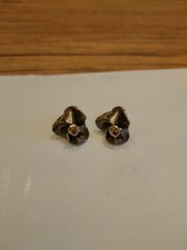 Seltene Ohrringe 925er Silber - Marke Toni Riik, Adolf Regelmann Blüte Blume