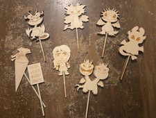 Cake Topper Kindergeburtstag 15 Stück aus Holz