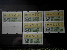 BRD AUTOMATENMARKEN teils mit Rollennummer (   U  57   )