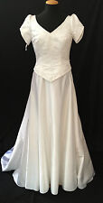 Lohrengel A-Linien-Brautkleid weiß satin Gr. 38 NP: 998 €