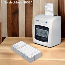 "Stempeluhr Stechuhr Nord Schloss N952A Zeituhr Zeiterfassung NEU"