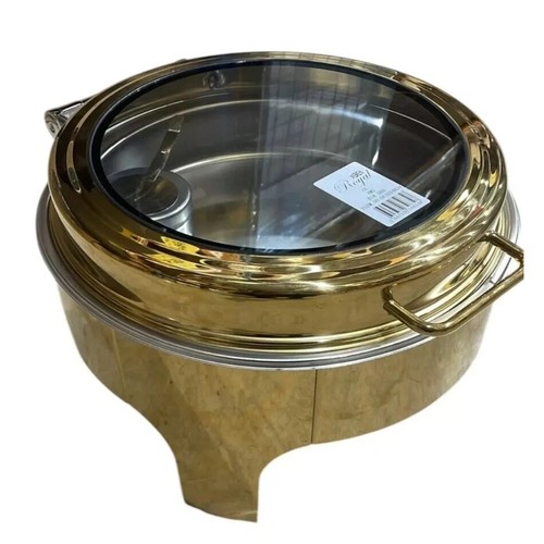 Gold rund chafing dish - dish, buffet
