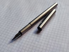 Fuller Montblanc Noblesse Slim Line Slimline SL Edelstahl ( Feder M ) 1980
