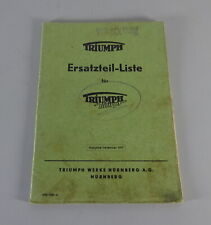 Teilekatalog / Ersatzteilliste Triumph Knirps Stand 12/1953