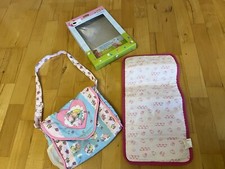 Wie NEU! Heless Puppen Wickeltasche mit Wickelunterlage