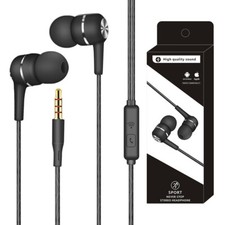 Kopfhörer Sport Stereo Ohrstöpsel in-Ear Kopfhörer mit Kabel 3,5mm Headset Bass