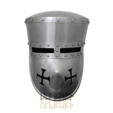 Kreuzritter helm stahl - stahl,