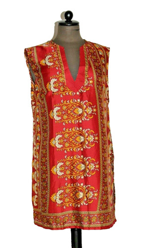 Tunika kleid seide rot - rot, größe