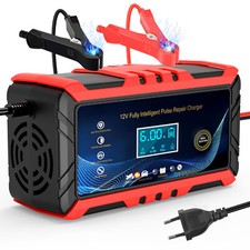 KFZ intelligentes Batterieladegerät 12V 6A Auto Motorrad Akku Batterie Ladegerät