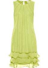 Chiffonkleid mit Rüschensaum