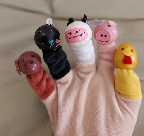 Alte finger handpuppe - handpuppe, mit