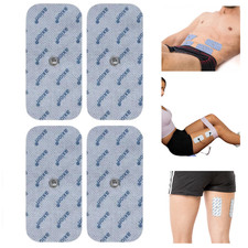 4 Elektroden Sanitas SEM Beuer kompatibel 10x5cm Drucknopf TENS EMS Gerät Pads