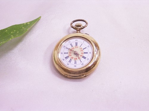 Antike damen taschenuhr 14k - antike,