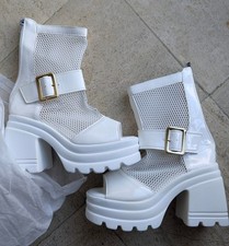 Stylische weiße Damen-Stiefeletten – Größe 36 – NEU & ungetragen!